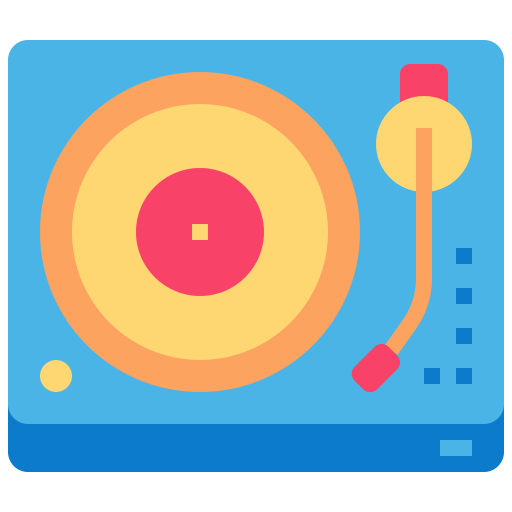 Turntable Linector Flat icon