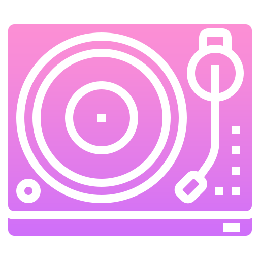 toca discos Generic Flat Gradient Ícone