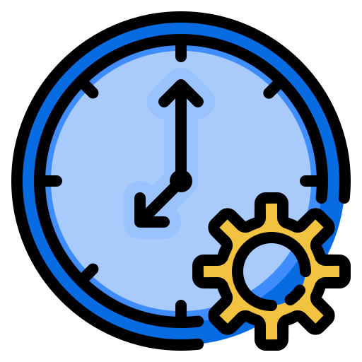 Time management dDara Lineal Color icon