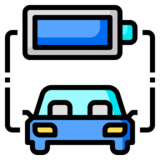 autobatterij Phatplus Lineal Color icoon