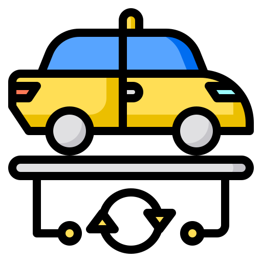 택시 Phatplus Lineal Color icon