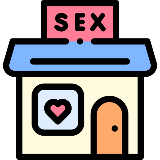 sex shop Detailed Rounded Lineal color Ícone