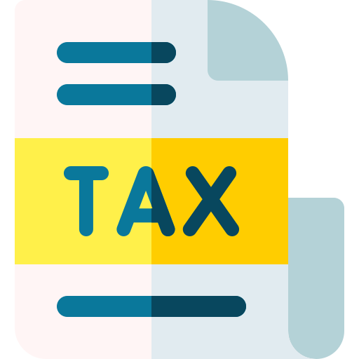 Taxes Basic Rounded Flat icon
