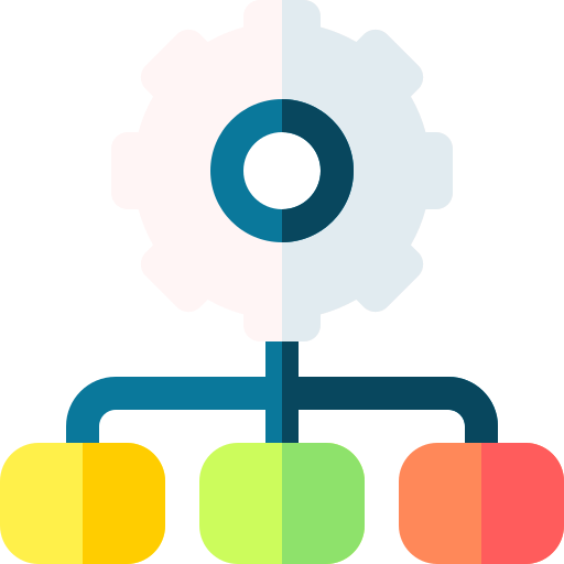 hierarchia Basic Rounded Flat ikona