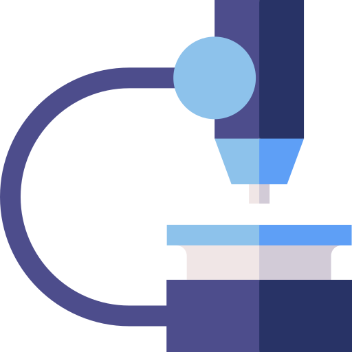 microscope Basic Straight Flat Icône