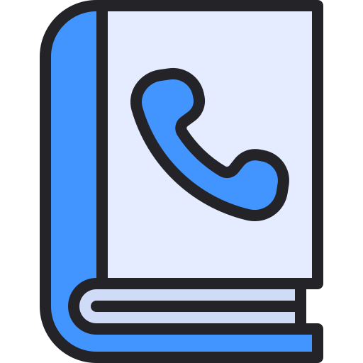 Phone book Generic Outline Color icon