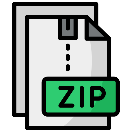Zip Generic Outline Color icon