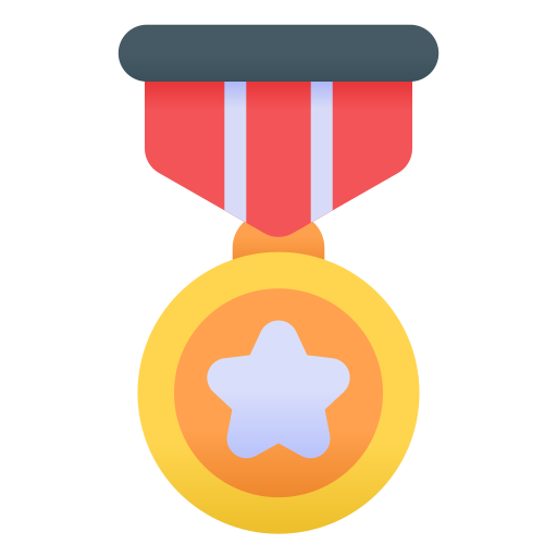 medalla estrella Generic Flat Gradient icono