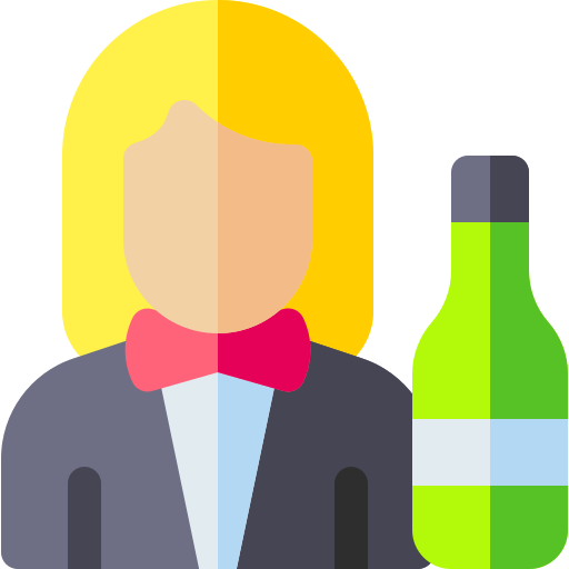 Bartender Basic Rounded Flat icon