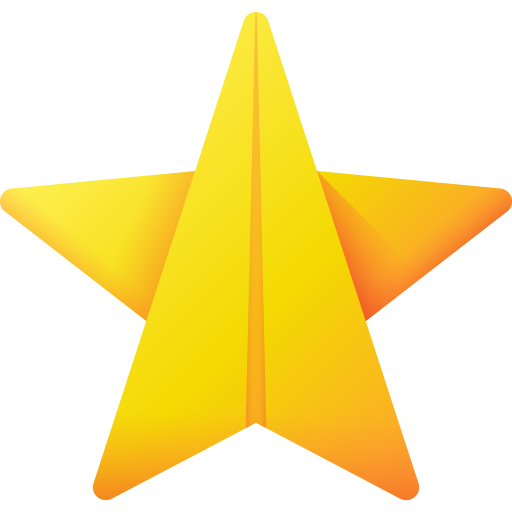 estrella 3D Color icono
