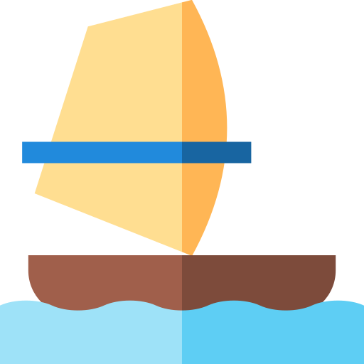 windsurfen Basic Straight Flat icon
