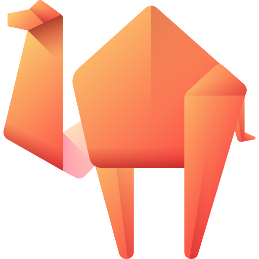 camello 3D Color icono