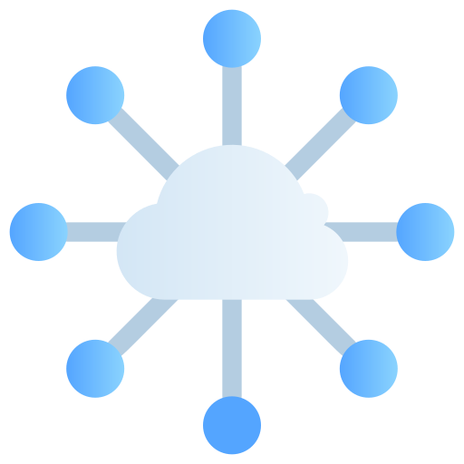 Cloud network Generic Flat Gradient icon