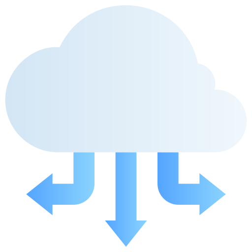 delen in de cloud Generic Flat Gradient icoon