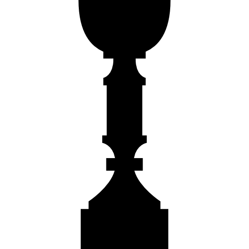Trophy silhouette of tall shape  icon