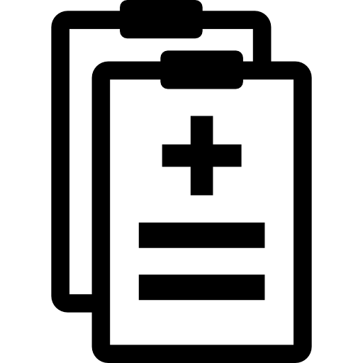 Clinic history Pictograms Fill icon