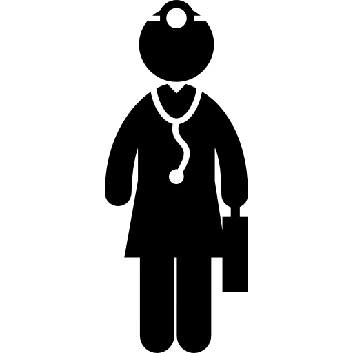 Medical doctor Pictograms Fill icon