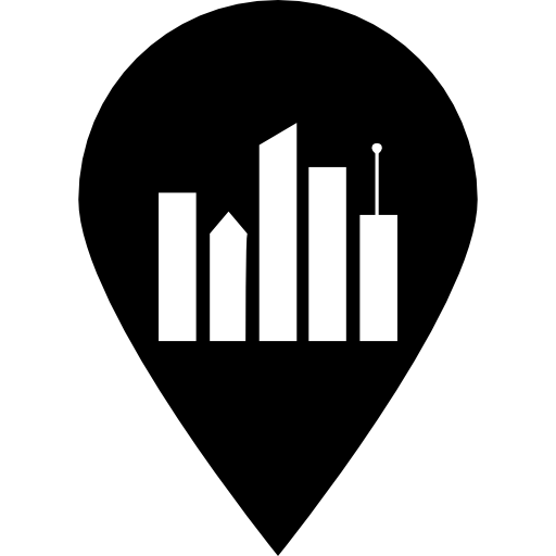 lokaal zakelijk symbool  icoon