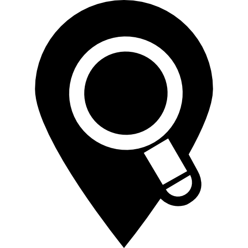 símbolo de pesquisa de localização  Ícone