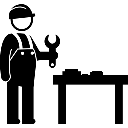 産業の機械工 Basic Straight Filled icon