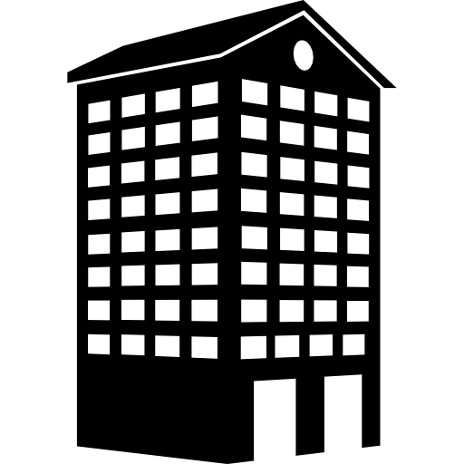 Башня здания как высокий дом  иконка