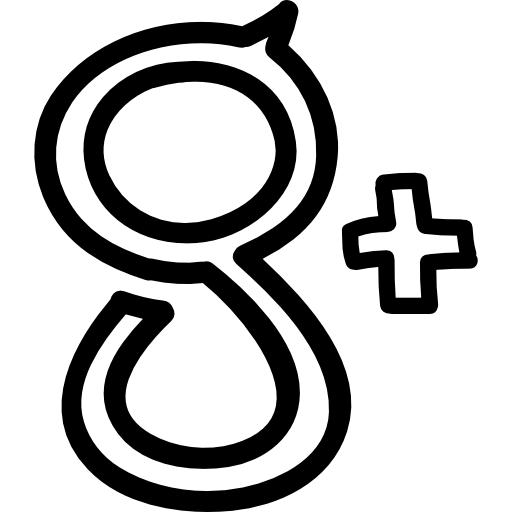 手描きの google プラスのロゴ  icon
