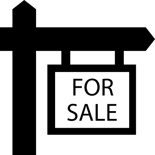 se vende señal colgante inmobiliaria  icono