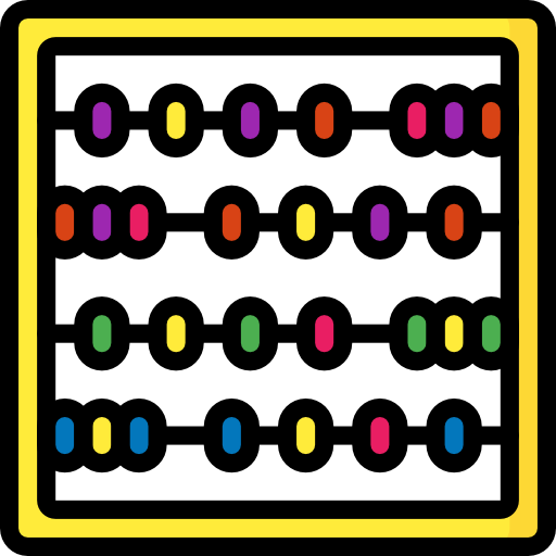 Abacus Basic Mixture Lineal color icon