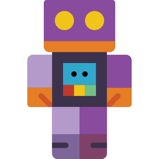 robot Basic Mixture Flat icoon
