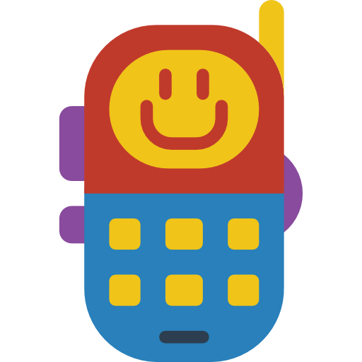 telefon Basic Mixture Flat ikona
