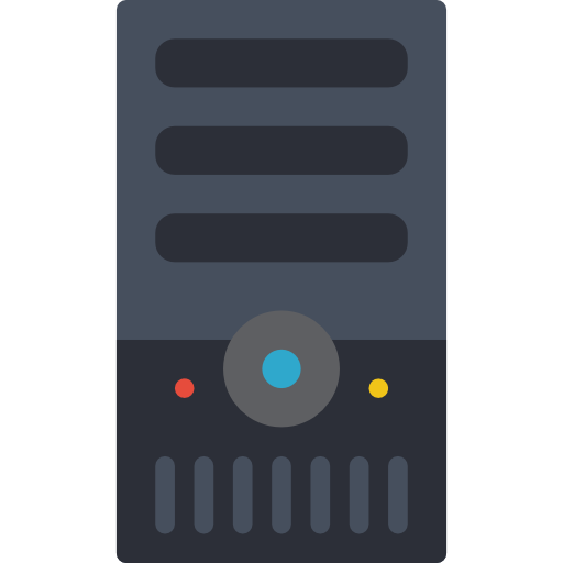 computer Basic Mixture Flat icona