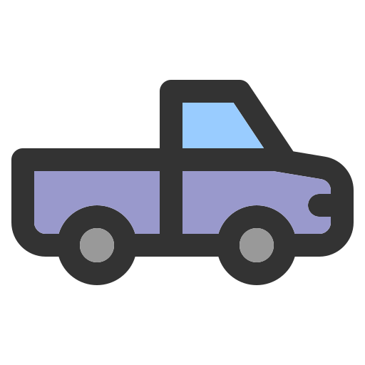 Pickup car Generic Outline Color icon