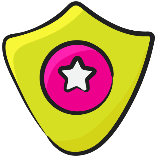 badge de bouclier Generic Hand Drawn Color Icône