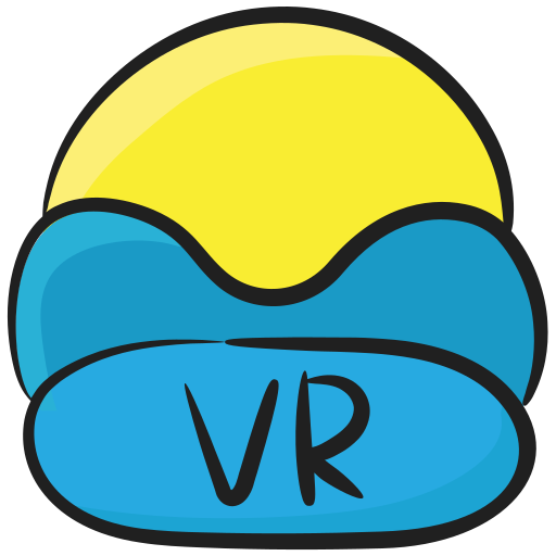 gafas de realidad virtual Generic Hand Drawn Color icono