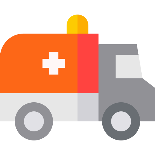 krankenwagen Basic Straight Flat icon