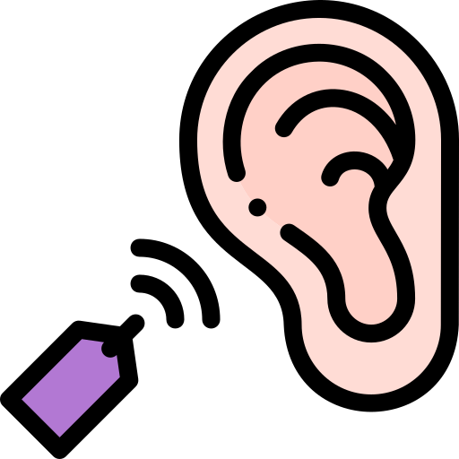 聴覚 Detailed Rounded Lineal color icon