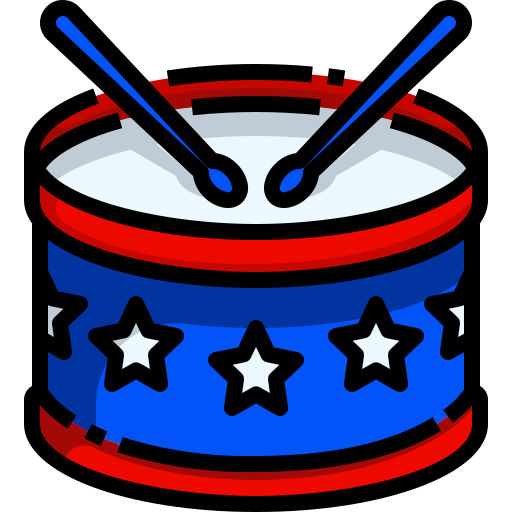 tambor Justicon Lineal Color icono