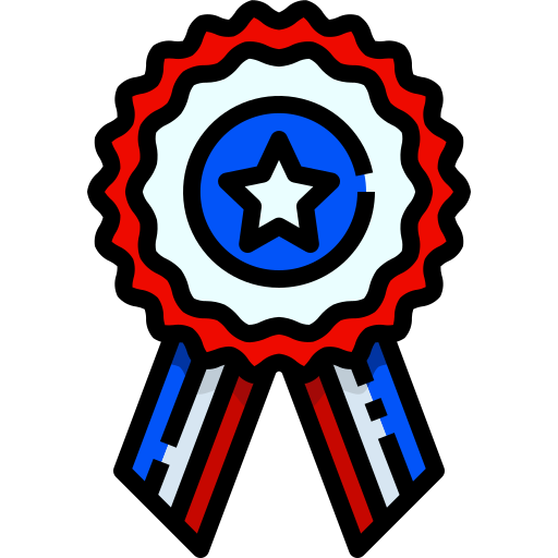 Medal of honor Justicon Lineal Color icon