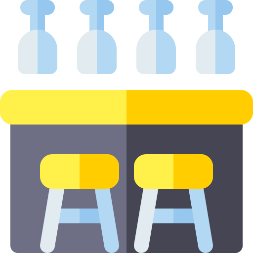 Bar stool Basic Rounded Flat icon