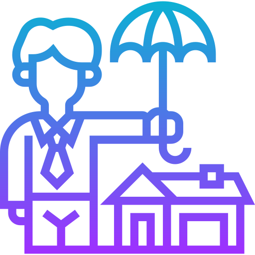 Property insurance Meticulous Gradient icon