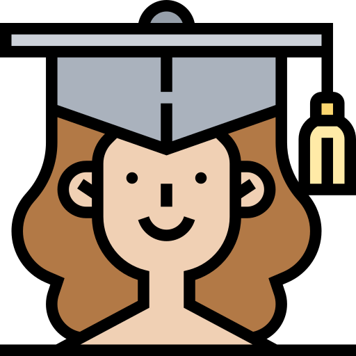 Mortarboard Meticulous Lineal Color icon