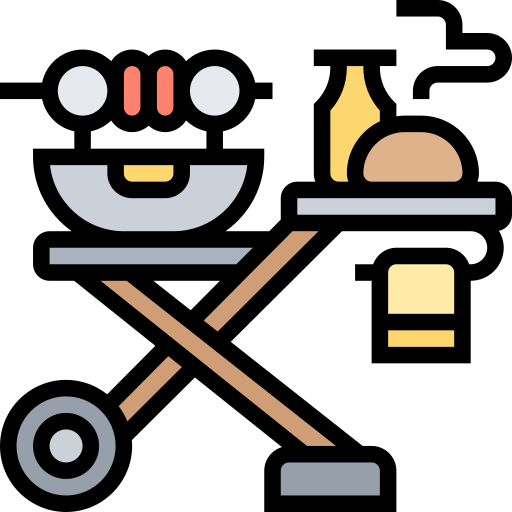 Barbeque Meticulous Lineal Color icon