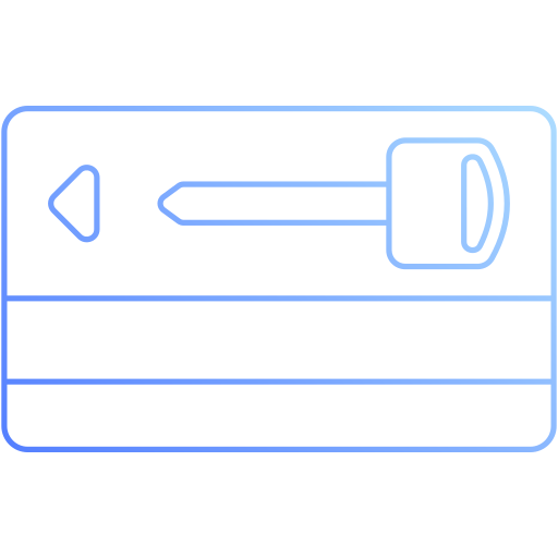 tarjeta clave Generic Gradient icono
