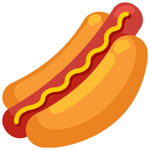 hot dog Justicon Flat icono