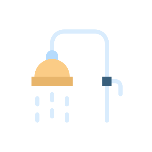 Shower Good Ware Flat icon