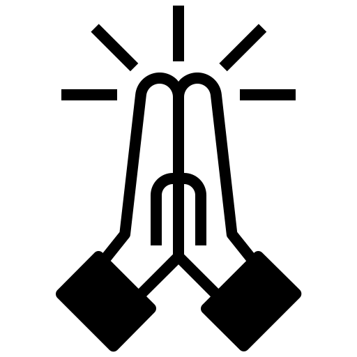 prier Generic Glyph Icône