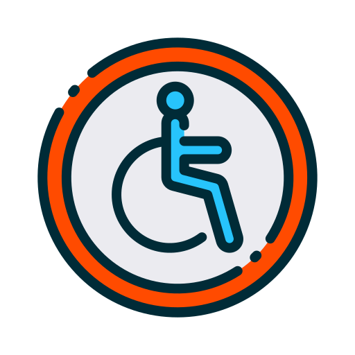 signo de discapacitados Good Ware Lineal Color icono