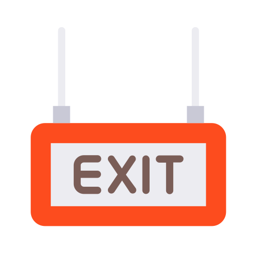 Exit Good Ware Flat icon