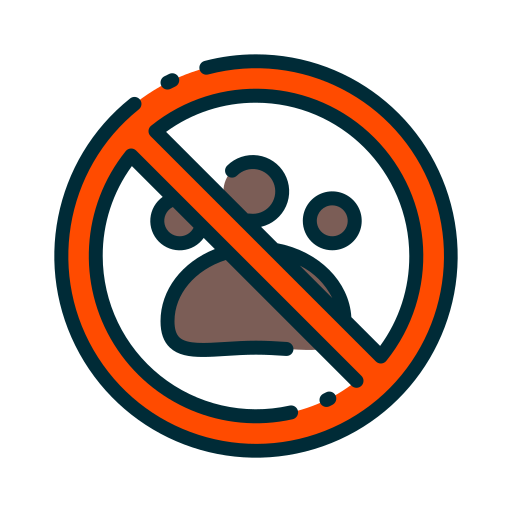 No pets allowed Good Ware Lineal Color icon