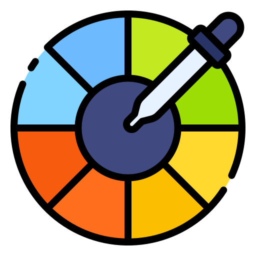 Color wheel Good Ware Lineal Color icon